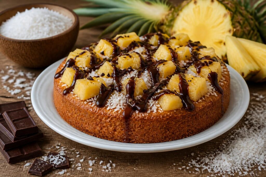 découvrez nos recettes gourmandes de gâteau noix de coco combinant la douceur du chocolat et la fraîcheur de l'ananas pour des desserts exquis et faciles à préparer.