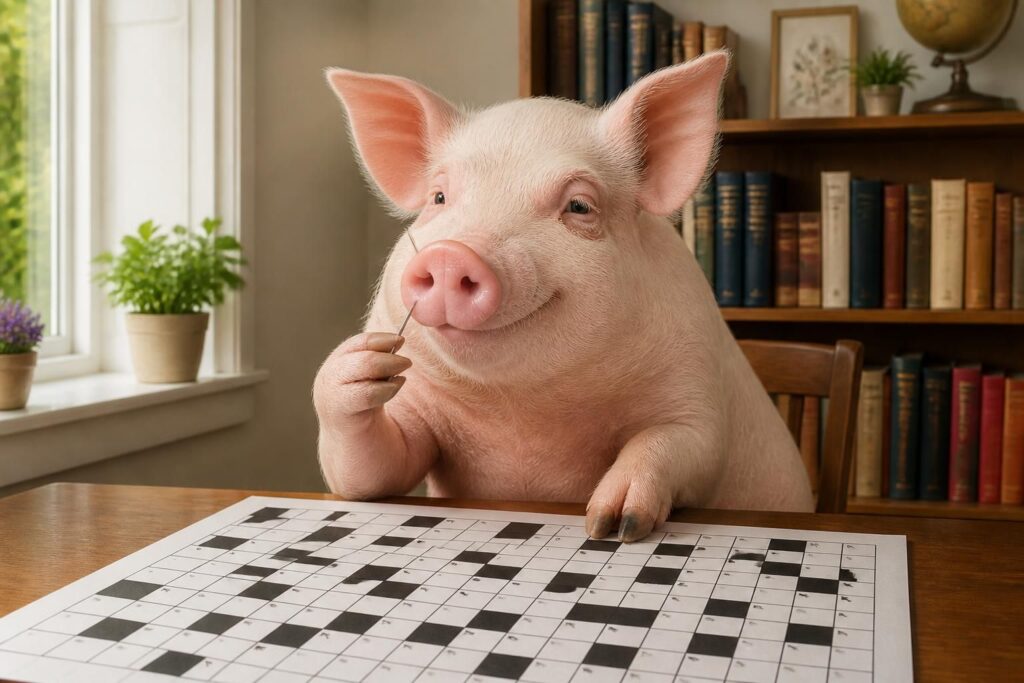 Porc qui pique : décryptage des expressions et mots fléchés
