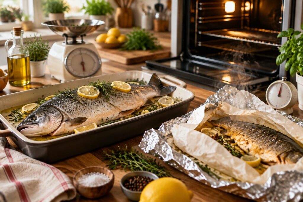 découvrez les temps de cuisson d’un saumon entier au four ou en papillote selon son poids, avec des conseils pour une chair tendre et savoureuse.