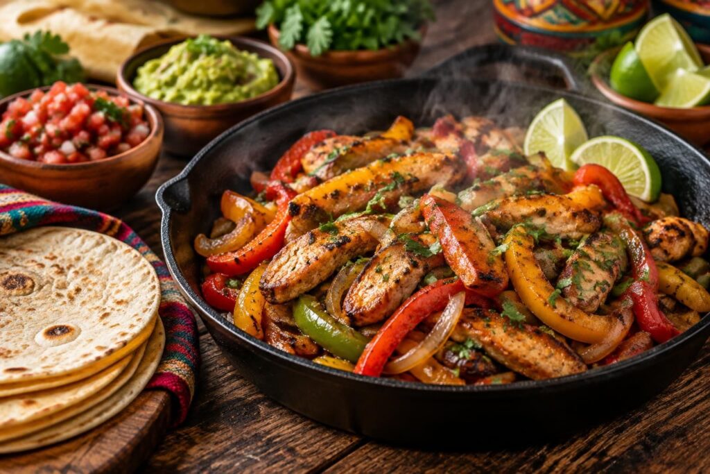 Fajitas recette authentique pour un poulet mexicain savoureux